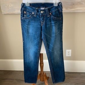 True Religion straight leg denim jeans